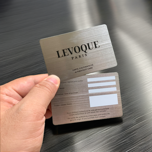 Tarjeta de Visita de Acero Inoxidable de Lujo, Plateada, con Logotipo Personalizado Grabado, Impresión UV, Tarjeta Promocional para Negocios, Barra de Firma - Product Image 5