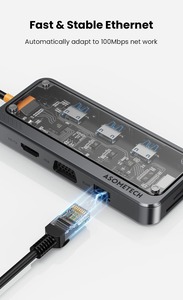 USB-C <strong>Hub</strong> 10-in-1 Docking Station with for 2.1 USB3.0*3 SD/MicroSD Ethernet RJ45 VGA Audio 3.5mm-in Stock - Product Image 3