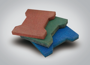 Pelapis lantai luar ruangan anti selip, pelapis karet lantai bentuk tulang anjing, ubin bata stabil kuda - Product Image 3