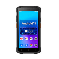 PDA Resistente de 5.5 Pulgadas con Android 11, Escáner de Código de Barras IP68, Colector de Datos para Inventario de Almacén y Logística