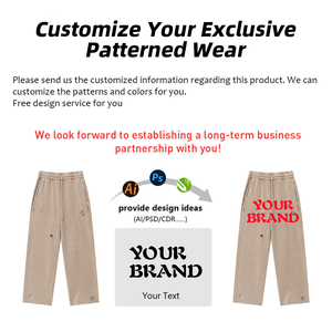 Pantalones de chándal rectos para hombre, estilo vintage, con lavado ácido y efecto desgastado, de algodón, corte holgado, estilo cargo, servicio OEM - Product Image 4