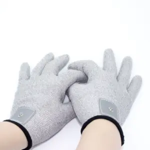 Gants de Massage pour Tens/EMS, 10 pièces, pour la physiothérapie électrique, électrode conductrice, pour Machines Tens/EMS