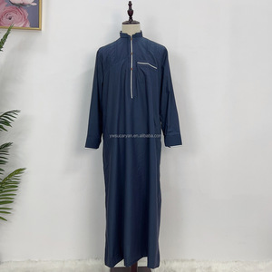 <span class=keywords><strong>Turchia</strong></span> musulmani uomini Jubba Thobe Dubai Islam abbigliamento Eid Ramadan arabico abito saudita Casual tradizionale Jalabiya Jubbah Thobes Abaya - Product Image 4