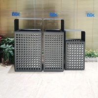 Fournisseur de poubelles métalliques, de bacs à déchets et de poubelles écologiques de grande taille, modernes et luxueuses pour les achats en gros