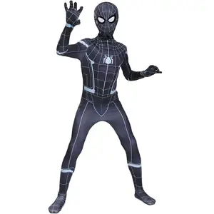 Combinaison unisexe pour garçon, vêtements Spiderman d'halloween, Costumes de télévision et de film de Police