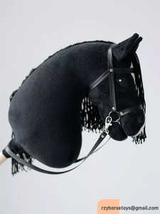 <span class=keywords><strong>DR</strong></span> 2025 cabeza de Animal de peluche serie niños montar peluche juguete Hobby caballo palo juguete - Product Image 5