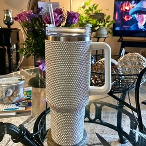 Botas de silicona duraderas con diamantes de imitación de 40 oz para vasos térmicos, ideales para uso diario en el hogar, la oficina o al aire libre (Envío desde almacén de EE. UU.) - Product Image 3