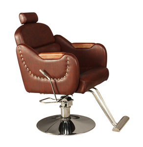 Poltrona da Barbiere/Styling Moderna Regolabile in Altezza, Stile Contemporaneo, Colore Rosso Vino, Comoda per Saloni di Bellezza - Product Image 2