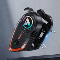 Casque de moto avec interphone Y80-2X, communication longue portée 500 m, étanche IP67 et réduction de bruit ENC