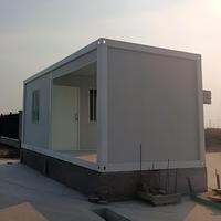 Maison conteneur modulaire préfabriquée isolée moderne, poste de garde de sécurité, poste de gardien, bureau d'usine