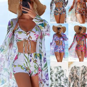 Женские пляжные купальники-тройки - Product Image 3