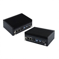 Mini PC industriel GM-101-J6412, ordinateur embarqué tout-en-un sans ventilateur, faible consommation d'énergie, résistant à la poussière et aux chocs