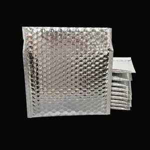 Fabricant vérifié en stock 20*16.2cm Silver Poly Mailer Aluminium Poly Bubble Mailers 6x9 Buste Spedizione