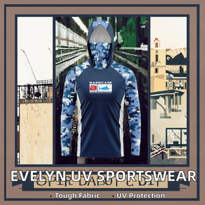 Ropa Deportiva de Verano para Hombre EVELYN, Manga Larga con Capucha, Protección UV UPF 50, Secado Rápido, Poliéster/Spandex, Ropa de Pesca - Product Image 2