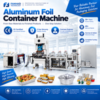 Machine de fabrication de contenants alimentaires en aluminium entièrement automatique, ligne de poinçonnage de contenants en aluminium avec garantie de 5 ans