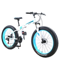 Meilleur prix Vélo de montagne pour hommes à pneus larges 20/26 pouces, guidon en acier au carbone, double amortisseur, 7 vitesses, équipement de cross-country