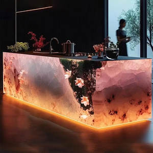 Meja Resin Batu Giok Buatan Terbaru untuk Meja Dapur atau Meja Hotel & Meja Rias - Product Image 2