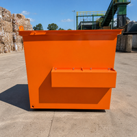Bacs de collecte avant personnalisés en acier OEM pour la collecte des déchets commerciaux
