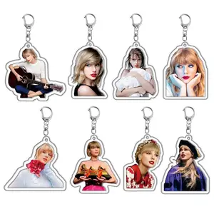 Hot Sell Taylors Swift Version Pendant Acrylic Keychains Inspired Souvenir For Music Lover Fans Designer Keychain