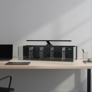 Fabrieksgroothandel Moderne Betta Aquarium Tank 5L Multi Grid Combinatie Klein Glazen Vis Aquarium Filter Onderhoudsvrij Keuken/Woonkamer - Product Image 3