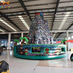 Parcours d'obstacles gonflable commercial unisexe avec toboggan, château en PVC, mur d'escalade et trampoline, capacité 300 kg, taille personnalisable, motif animal - Product Image 2