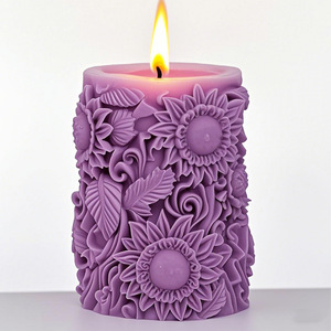 Caliente tendencia Rosa <span class=keywords><strong>Pilar</strong></span> incienso cera de soja vela perfumada producto de lujo para traje de Navidad para decoraciones de Super mercado - Product Image 6