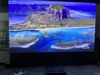 Proyektor Laser DLP Ultra Short Throw Pintar Nexigo Formovie Cinema Edge 4K Video Projecteur 2100 ISO Lumens HDR10 Laris Manis