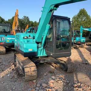 Mini-pelle SK75-8 d'occasion de haute qualité 7ton Poids de fonctionnement Composants importés Moteur de pompe à moteur Type de chenille à vendre - Product Image 4