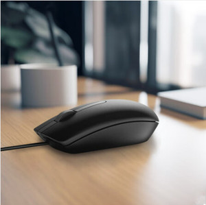 เมาส์ออปติคอลแบบมีสาย <span class=keywords><strong>MS116</strong></span> สีดำ ไฟ LED Backlit ดีไซน์ตามหลักสรีรศาสตร์ สำหรับเดสก์ท็อป/แล็ปท็อป - Product Image 5