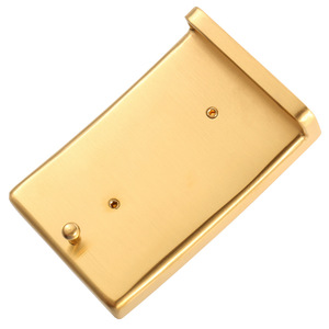 Deepeel Diy accesorios de cinturón de cuero de acero inoxidable para hombre hebilla de placa de cinturón hebilla suave - Product Image 5