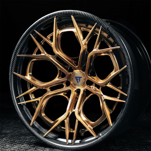 5x112 5x114.3 jantes forgées en fibre de carbone roue en alliage forgé 2 pièces 18 19 20 21 22 pouces jante de roue à vaisselle profonde - Product Image 1