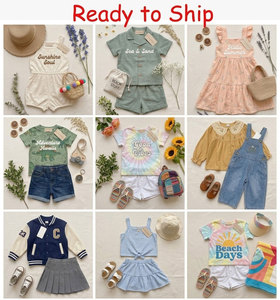 Stocklot Summer Kids Clothes Sets Toddler Boys Girls Outfits Clearance T-shirt <b>Shorts</b> Skirts Various Cartoon <b>Rainbow</b> Bear Plaid - Product Image 1