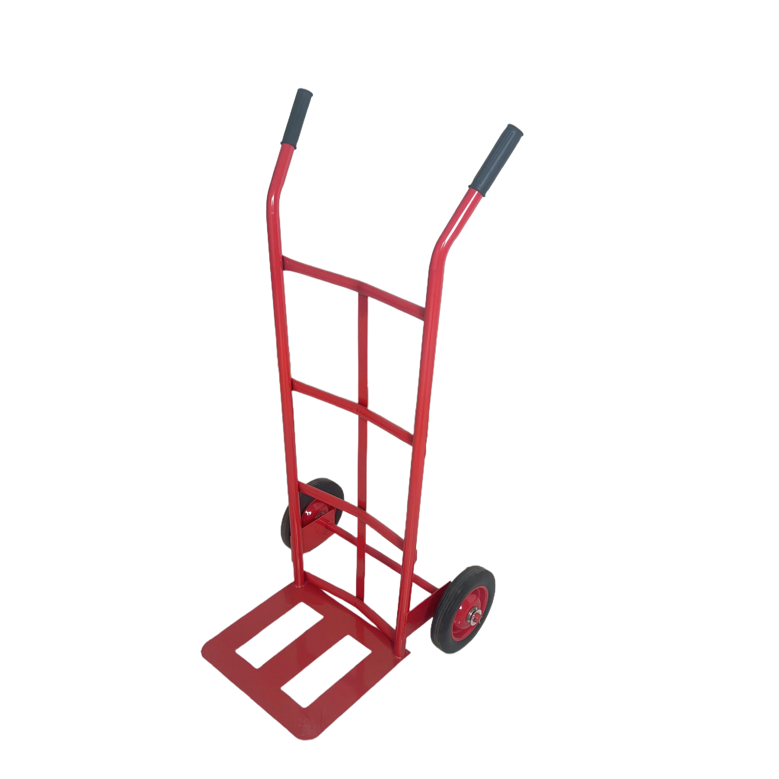 Industrial Steel Platform Two-Wheel Foldable Stackable Hand Trolley with 200kg Load Capacity Portable for Shopping & Storage