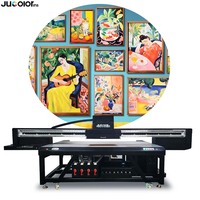 Jucolor Large Print Format UV 2513 Flatbed Printer 4ft x 8ft met Ricoh Gen5 Gen6 printkop, hoge snelheid UV-printer
