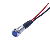 Luz indicadora LED ABILKEEN DC 12V 14mm para panel de instrumentos, de advertencia/antiniebla/direccional, con carcasa de metal y plástico, luces de señalización para motocicleta, bicicleta y coche