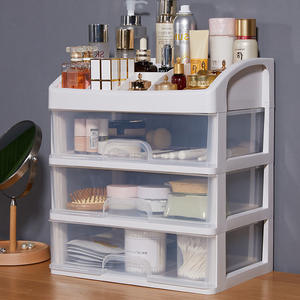 Transparante Desktop Kleine Lade Bureau Opbergkast Plastic <span class=keywords><strong>Mini</strong></span> Cosmetische Opbergdoos - Product Image 4