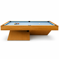 Mesa de Billar Moderna de Lujo para el Hogar, Madera de Roble Tailandés Sólido, Pizarra de 25 mm, Mesa de Billar para Sala de Juegos de Villa, OEM ODM, 8 pies