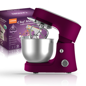 Máy Trộn Bột Bánh Mì Nhà Bếp Bằng Thép Không Gỉ Máy Chế Biến Và Máy Trộn Bột Bánh Trứng Chạy Điện Máy Trộn Thức Ăn Có Bát - Product Image 1