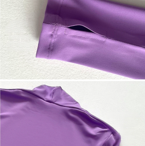 Ropa Deportiva de Yoga de Alta Calidad, Manga Larga, Ajustada, Fresca, con Protección Solar, Transpirable, para Correr - Product Image 5