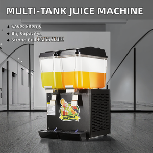 Distributeur de boissons en acier inoxydable de qualité alimentaire de grande capacité pour usage commercial, machine à réfrigération électrique à 1/2/3 réservoirs - Product Image 2