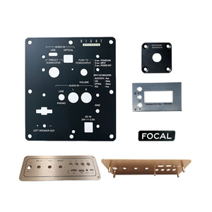 Panneau d'amplificateur audio en alliage d'aluminium ZR personnalisé 100x50mm, pièce estampée usinée avec précision pour boîtier électronique - Product Image 3