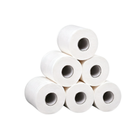 Rouleau de papier toilette biodégradable 3 plis en gros, personnalisé, écologique, en pâte de bois vierge chinoise