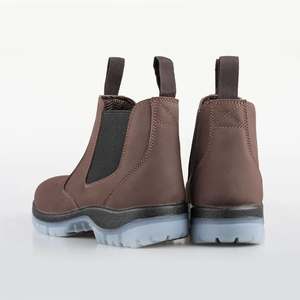 Hot Sell Nubuk Upper Fiberglas Toe Sicherheits schuhe Isolierung Tpu Außen sohle KEINE Spitze Chelsea Arbeits stiefel Sicherheit Israel - Product Image 5