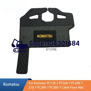 Tapis de sol de cabine pour excavatrice Komatsu PC130-7 PC160-7 PC200-7 210-7 PC300-7 PC360-7 - Product Image 3