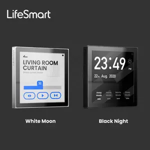 LifeSmart Natureza Mini Tela de Toque Inteligente Interruptor de Parede Painel De Temperatura Para O Sistema de Casa Inteligente Trabalhar com O Google, alexa e HomeKit