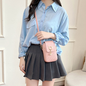 Bolso de Teléfono de Piel Sintética Estilo Coreano para <span class=keywords><strong>Hombre</strong></span>, Bolso de Hombro y Bandolera Moderno 2025, Fresco y Dulce, con Relieve, Venta al por Mayor - Product Image 4