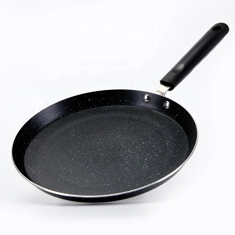 Top Fashion Super Markten Anti-aanbak Koekenpan Koekenpan Graniet Coating Omelet Pan Gezonde Steen Kookgerei Pan Gratis