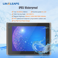 Panel PC Industrial Linkleaps de 15 Pulgadas con Panel Táctil Impermeable IP65, Intel N2600 J1900, LAN Dual GbE, RS232 y RS485 Dobles
