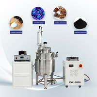 Machine d'extraction ultrasonique de 50 litres, homogénéisateur ultrasonique avec réacteur et refroidisseur