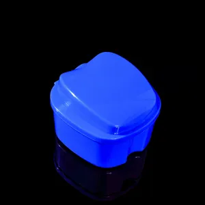 Denture Box Dental Orthodontic Retainer Case Teeth Storage Box Denture Storage Case Tooth Holder With Strainer